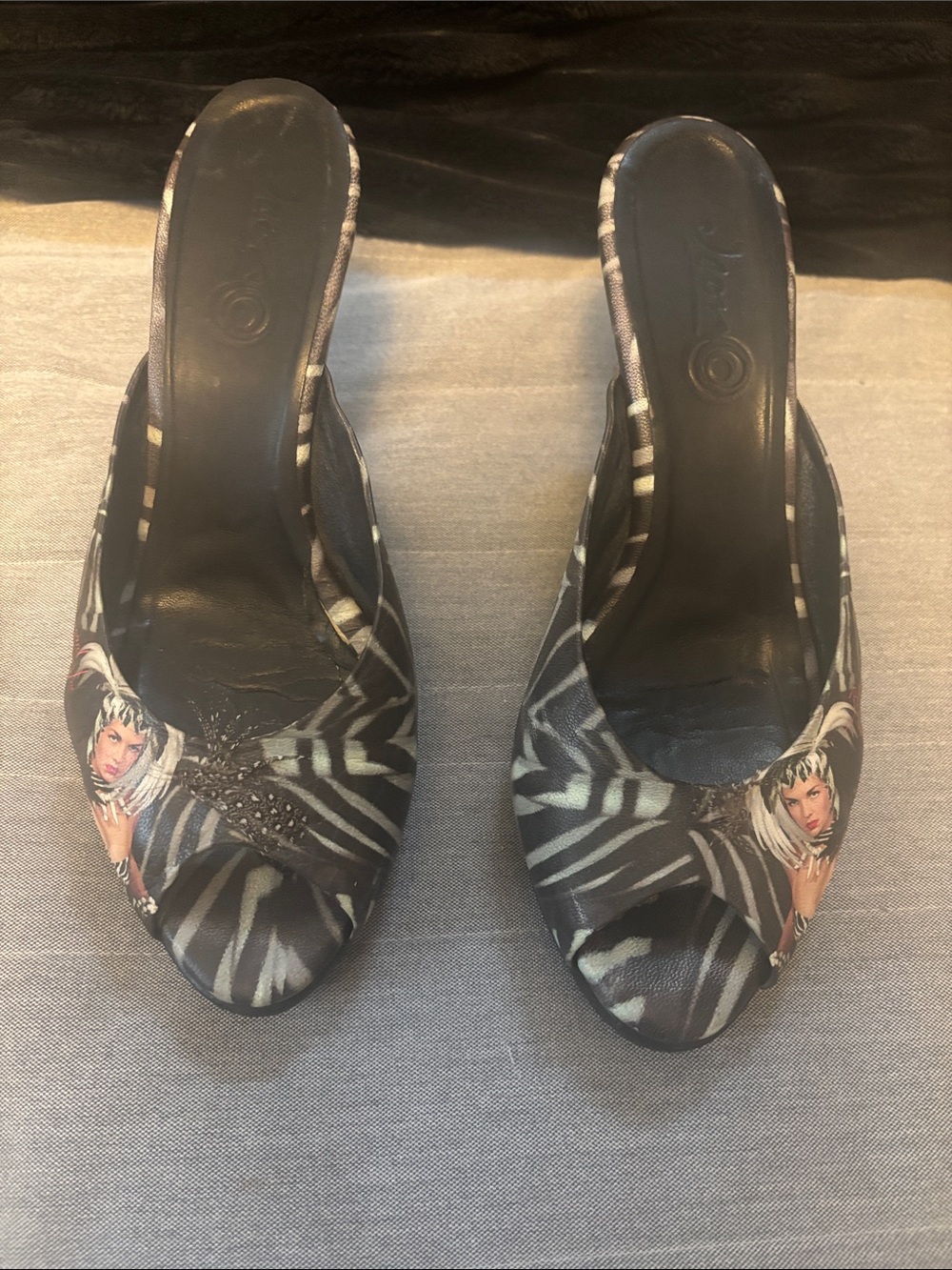 Icon Vegas Thunder Peep-Toe Heels - Audrey